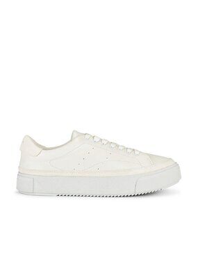 ALLSAINTS Trish Sneaker in Chalk White platform shoe leather